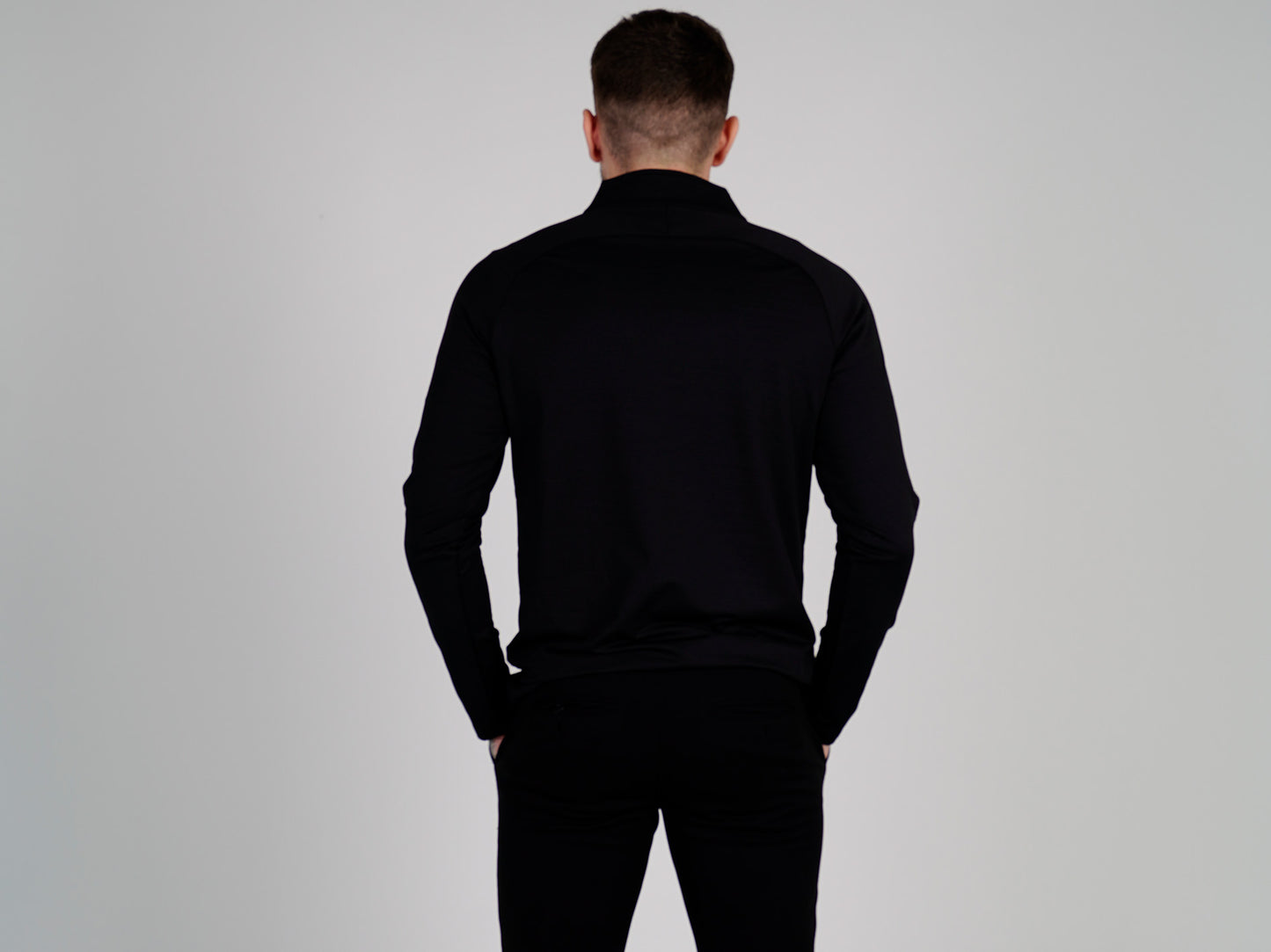 Long Sleeve 1/4 Zip Black